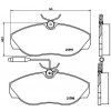 Sada brzdových platničiek kotúčovej brzdy BREMBO P 23 068