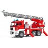 Bruder 02771 Nákladné auto MAN s požiarnym rebríkom a sirénou