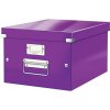 LEITZ Univerzálna krabica Click&Store, veľkosť M (A4), purpurová