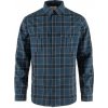 Fjällräven Övik Travel Shirt LS M, Veľkosť S, Farba INDIGO BLUE-DARK NAVY