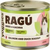 Yoggies RAGÚ pre mačky, losos a kačica 185 g