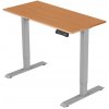 Delso Výškovo nastaviteľný stôl ADJUSTER PRO 70 x 140 cm buk / sivá
