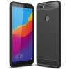 Púzdro SES Ochranné silikónové karbón Huawei Y7 Prime (2018) - čierne