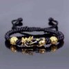 Feng Shui náramok shamballa (Feng Shui čierny obsidiánový náramok)