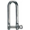 Osculati D Long Shackle Stainless Steel 6 mm Lodný šekel