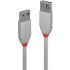 Kábel USB 2.0 A-A M/F 2m, High Speed, predlžovací, sivý, Anthra Line