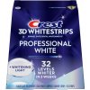 Procter & Gamble, Crest 3D White PROFESSIONAL White + LED LIGHT bieliace pásiky na zuby, 38 ks