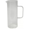 Sklenený džbán s ryhovaným povrchom, objem: 1,2 litra, výška: 208 mm, ø: 80 mm