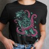 Tričko s potlačou ASTRONAUT OCTOPUS Dámsky Čierna L