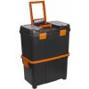 Rozkladací plastový kufrík na náradie na kolieskach 18”