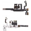 AppleMix Flex kábel s audio konektorom, vypínačom, ovládaním hlasitosti a horným mikrofónom pre Apple iPhone 4S - čierny - kvalita A+