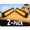 TruckLED LED CREE výstražné svetlo, 12W, 12-24V oranžové, IP67/2-PACK! [LW0025-ALR-1]