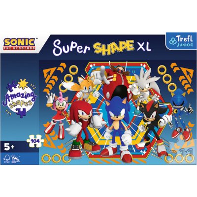 TREFL - Puzzle 104 XL Super Shape - Sonicov svet / SEGA Sonic The Hedgehog FSC Mix 70%