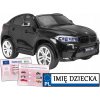 Joko Elektrické autíčko BMW X6M lakované penové kolesá kožené sedadlo USB čierna
