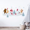 Plotbase, s.r.o., Nálepky na stenu vianoce so Santom rozmery 120x60cm