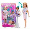 Bábika Barbie zubárka s pacientom