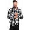 Bilo/čierna pánska košeľa Brandit Checked Shirt S