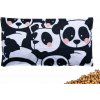 VFstyle nahrievací vankúšik s čerešňovými kôstkami 30x15 cm Panda