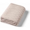 BabyOno Deka z organickej bavlny pletená beige