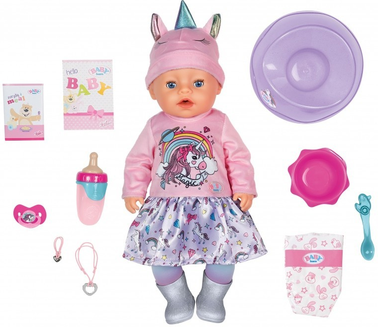 Baby Born interaktívna bábika Soft Touch Unicorn Girl 43 cm od 69 € -  Heureka.sk