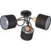 Rabalux 3246 prisadené stropné svietidlo Miguel 3x40W | E14 - čierna, drevo