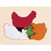 Hape 3D puzzle Kuriatko a kamaráti
