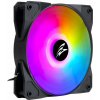 EVOLVEO 12FS, ARGB, čierny rám, 120mm ventilátor, slave RGBFAN12FSB