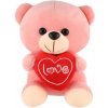 Teddies Medveď/Medvedík sediaci so srdiečkom 19 cm
