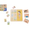 Teddies Puzzle doskové drevené ľudské telo a šport