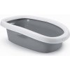 STEFANPLAST Sprint 10 toaleta pre mačky s okrajom sivá/biela 31x43x14cm