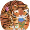 DJECO Siluetové puzzle: Tiger na prechádzke