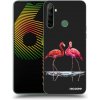 Picasee silikónový čierny obal pre Realme 6i - Flamingos pár