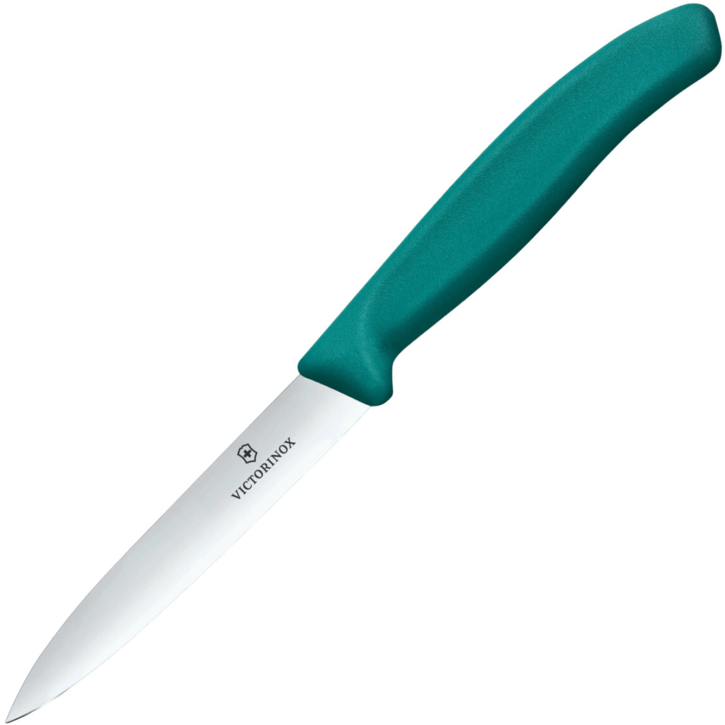 Victorinox Nôž na ovocie/zeleninu, 10cm,hladká čepeľ, zelený 6.7704.C1
