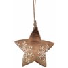 4Home Dekorácia z mangového dreva Snowflake Star, 20 cm