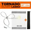 TORNADO CLASIC LANKO rotačná komínová kefa čistič komína set 12 m + darček vak zadarmo