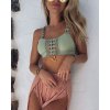 BeChick Mentolová podprsenka Boho Lace BeChick ❤ - M/L