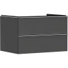 Hansgrohe Xelu Q Umývadlová skrinka, 50x78x55 cm, 2 zásuvky, matná sivá/chróm 54075000-HG