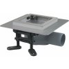 Alcadrain Odtokové kanáliky Podlahová vpusť bočná 13x13 cm, nízka, kombinovaný SMART zápachový uzáver, bez roštu APV120