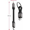 Magnetický Swissten Keychain kábel USB-C/Lightning, 9,7 cm