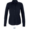 NEOBLU Košile Basile Women, piqué, dlouhý rukáv, dámská COT24379104602-night blue M Modrá night