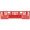 Držiak na náradie 580x158mm BINEER SHELFS červený plastový