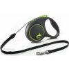Vodítko FLEXI Black Design S lanko 5m/12kg zelená