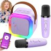 KARAOKE SÚPRAVA 2 MIKROFÓNY + BEZDRÔTOVÝ BLUETOOTH REPRODUKTOR SUPER ZVUK