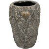 Exner Bronzovo - hnedý antik obal na kvetináč / váza Topf - 18 * 18 * 26 cm - Exner