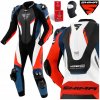 JEDNODIELNA KOŽENÁ MOTOCYKLOVÁ KOMBINÉZA HYPER RS SHIMA 46
