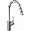 Hansgrohe Focus M41 - Drezová batéria Focus s výsuvnou spŕškou, sBox, EcoSmart, chróm - 73895000