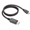 Kábel C-TECH DisplayPort/HDMI, 1m, čierny CB-DP-HDMI-10