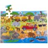 Bigjigs Toys Africké dobrodružstvo Podlahové puzzle 48 dielikov