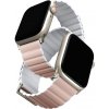 Uniq Revix Premium Edition Reversible Magnetic remienok na Apple Watch 41/40/38 mm ružový/biely UNIQ-41MM-REVPBPNKWHT