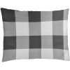 XPOSE® Bavlnená obliečka na vankúš KÁRO - sivá 70x90 cm, Bavlna